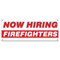 Signmission Now Hiring Firefighters Banner Apply Inside Accepting Application Single Sided B-30242 - alternate 1